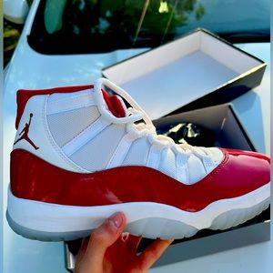 Size 10.5 Jordan 11 cherry holiday release 2022
